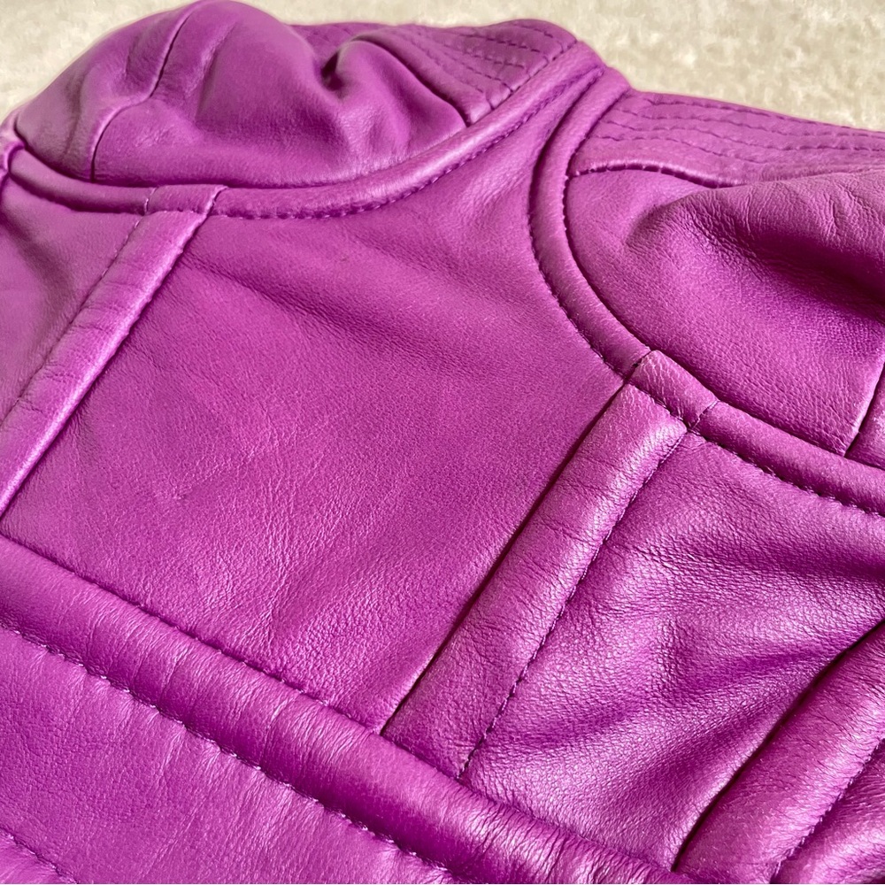BEBE 💯% Genuine Leather Bustier Dress with Hi-Lo Hem, size XXS - Picture 2 of 3
